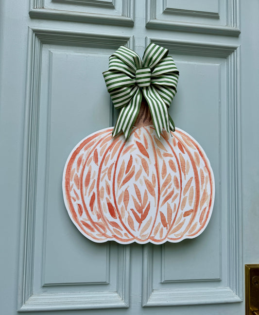 Falling Leaves & Pumpkin Please Door Hanger