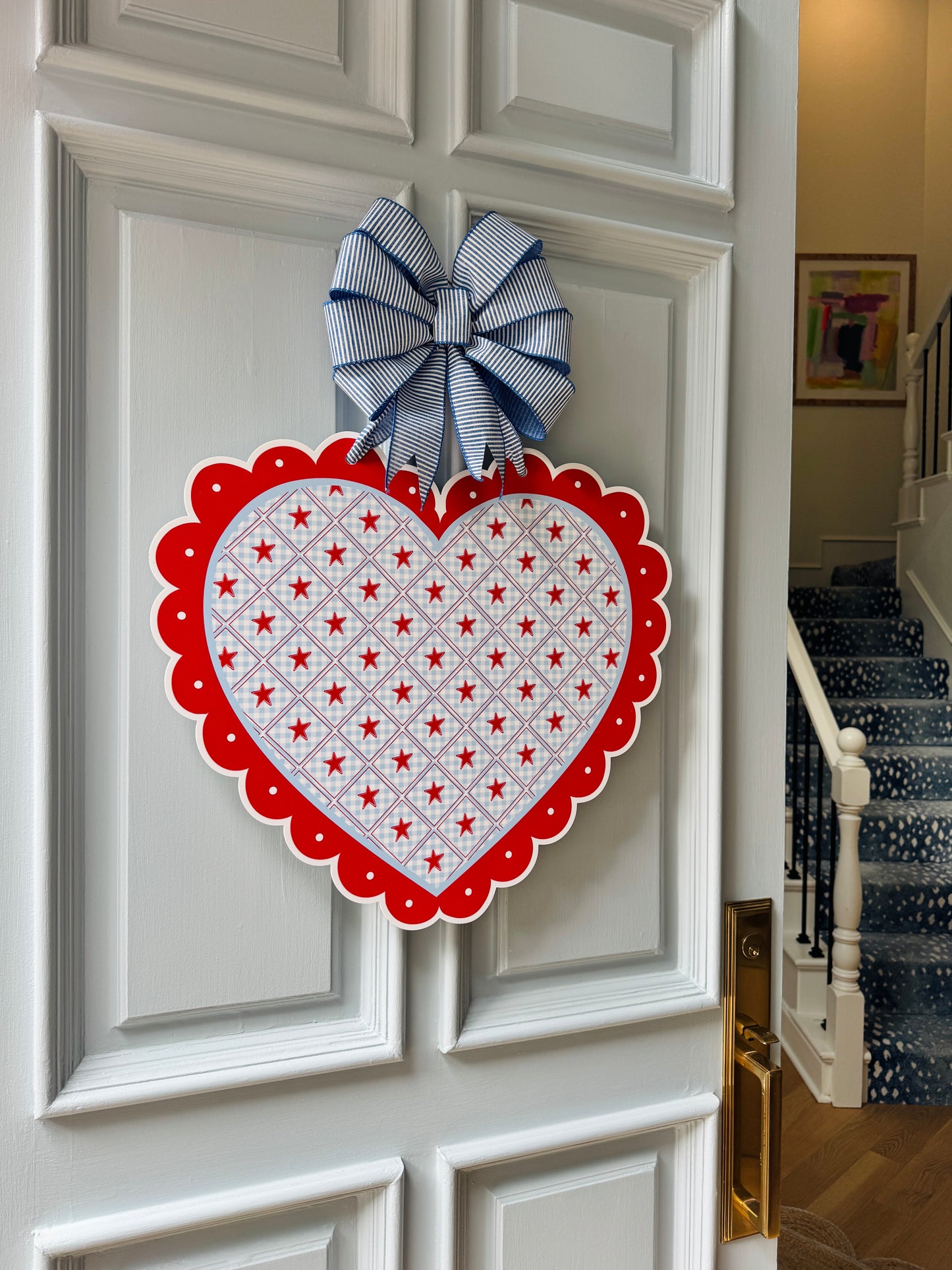 All American Love Patriotic Door Hanger