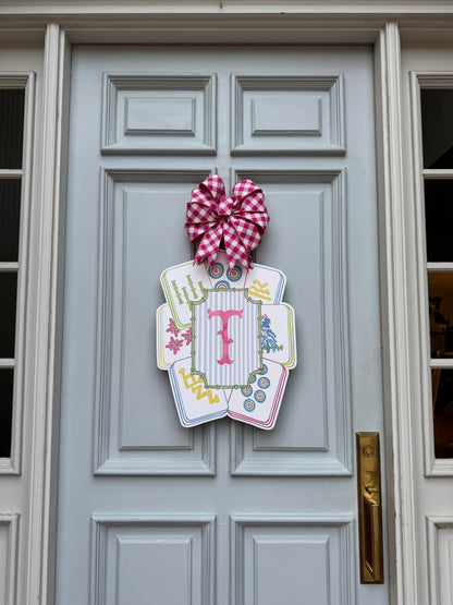 Personalized Mahjong Door Hanger