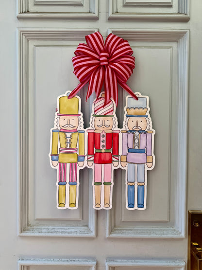 Colorful Nutcracker Door Hanger