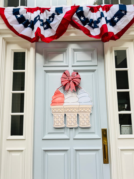 Star-Spangled Scoops Door Hanger