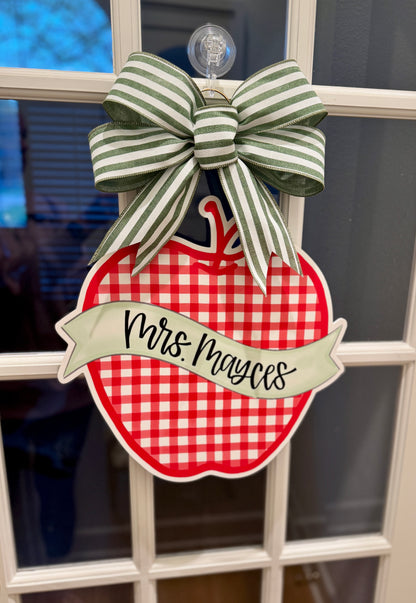 Mini Red-y to Teach Door Hanger