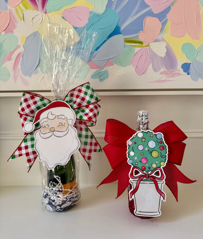 Bitty Holiday Bottle Toppers