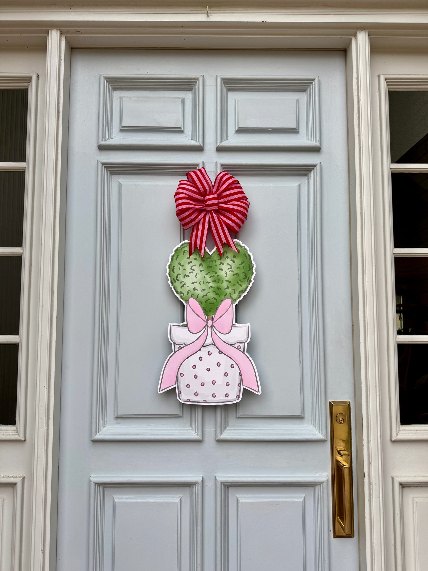 All the Love Topiary Door Hanger