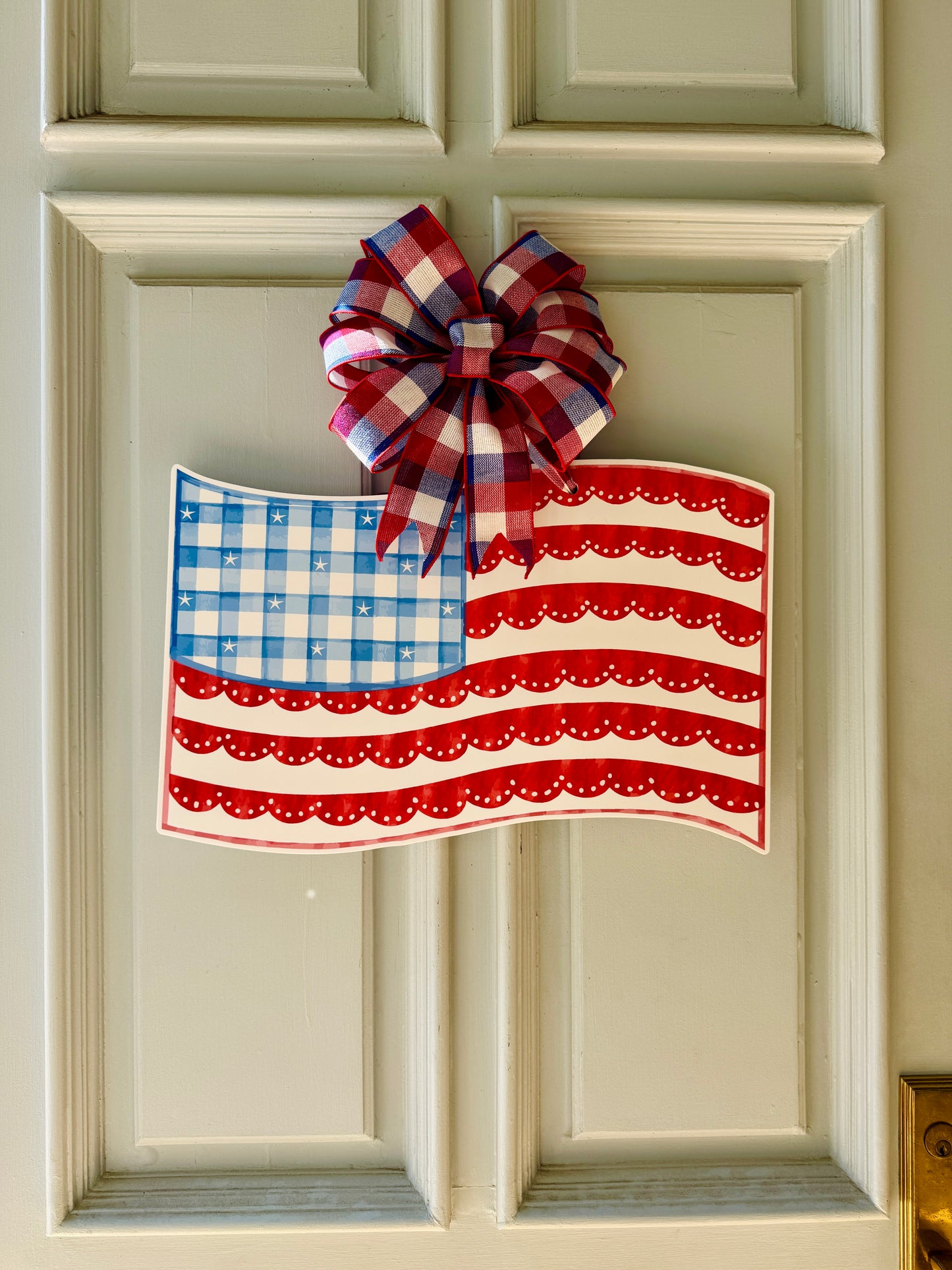 Stars & Scallops Flag Door Hanger