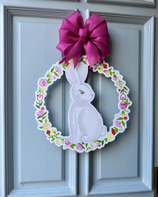 Hoppy Home Wreath Door Hanger