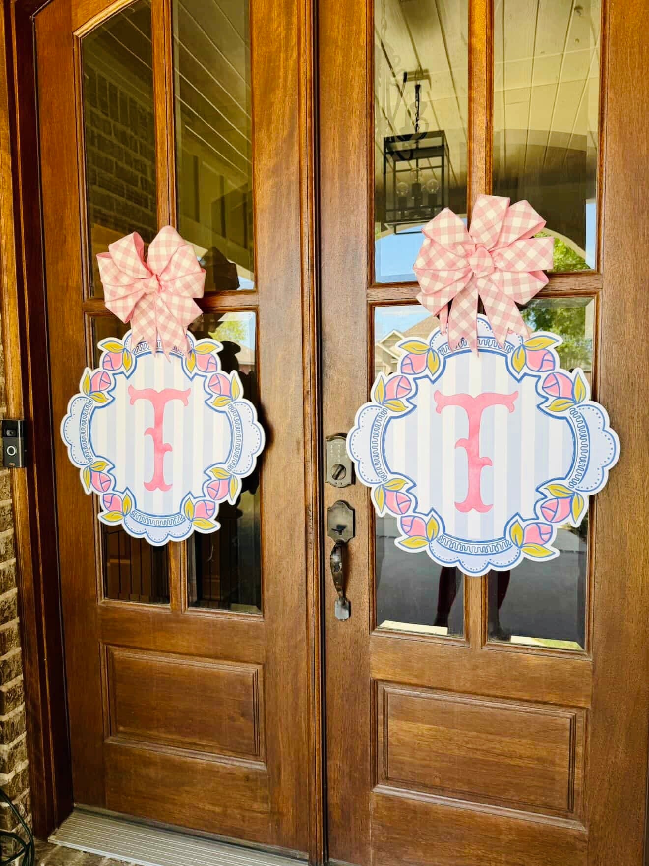 *Custom* Signature Spring Crest Door Hanger
