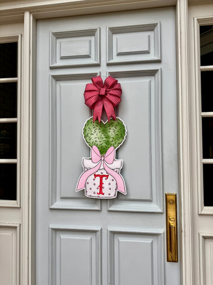 All the Love Personalized Topiary Door Hanger