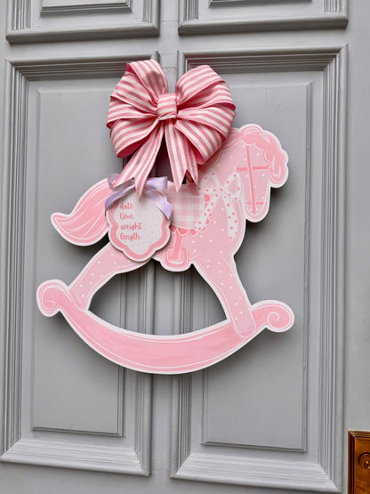 New Baby Girl Rocking Horse