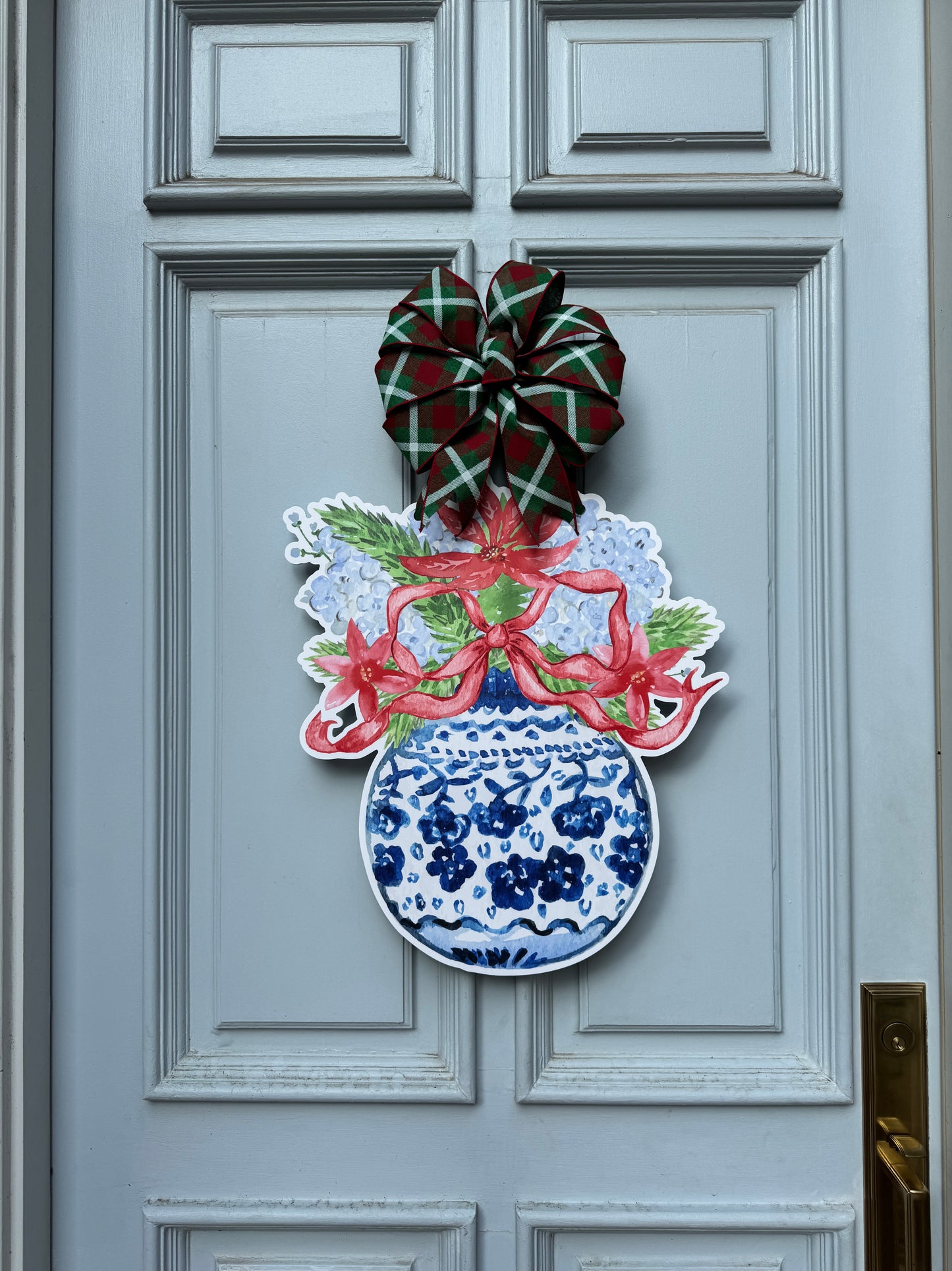 Chinoiserie Blooms Door Hanger