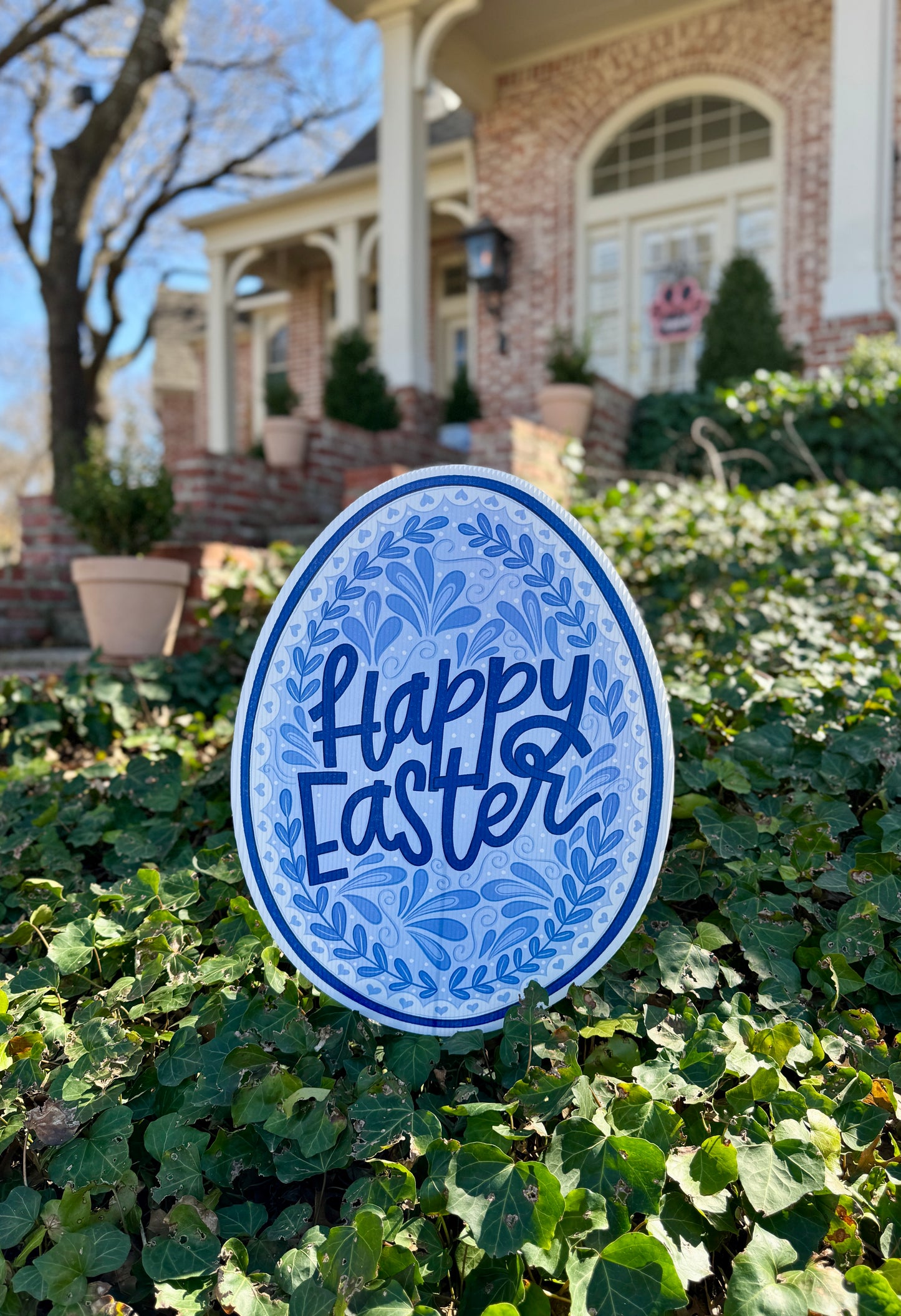 Happy Easter Yard Sign