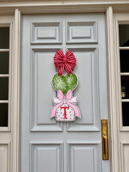 All the Love Personalized Topiary Door Hanger