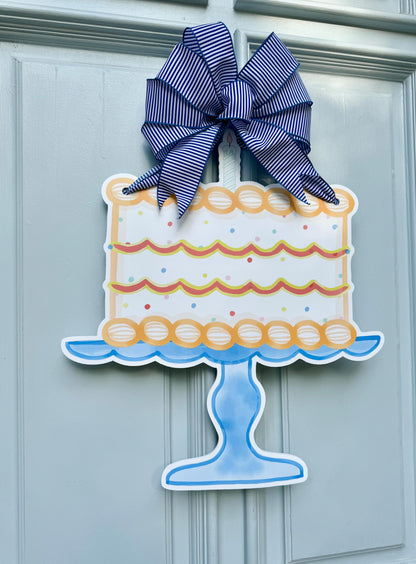 Hooray for Cake Door Hanger