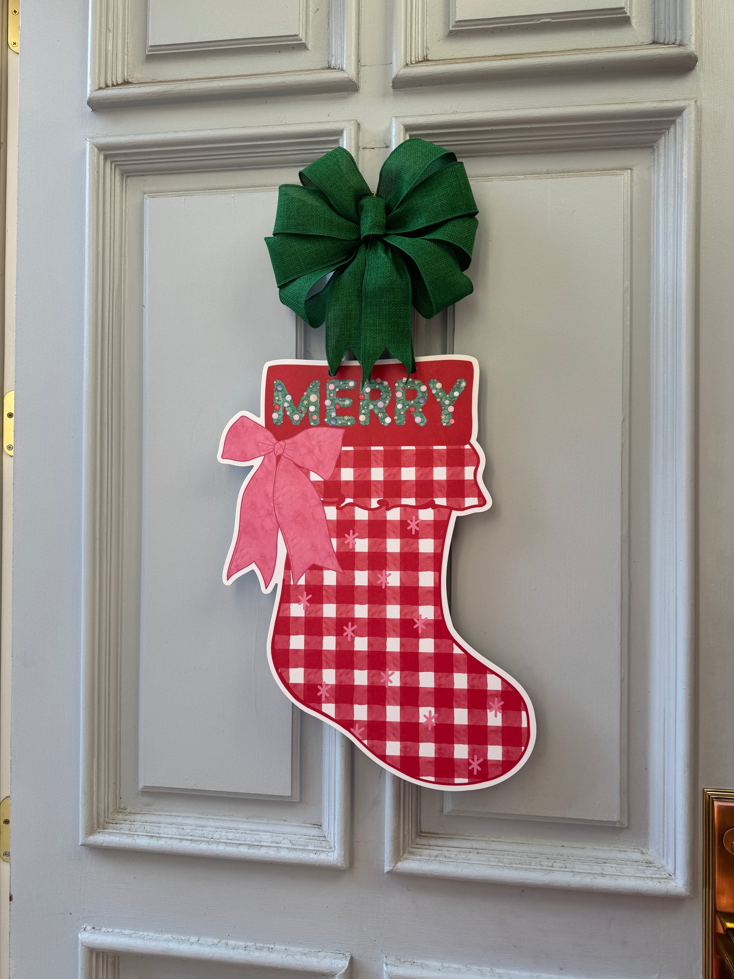 The Gingham Merry Stocking