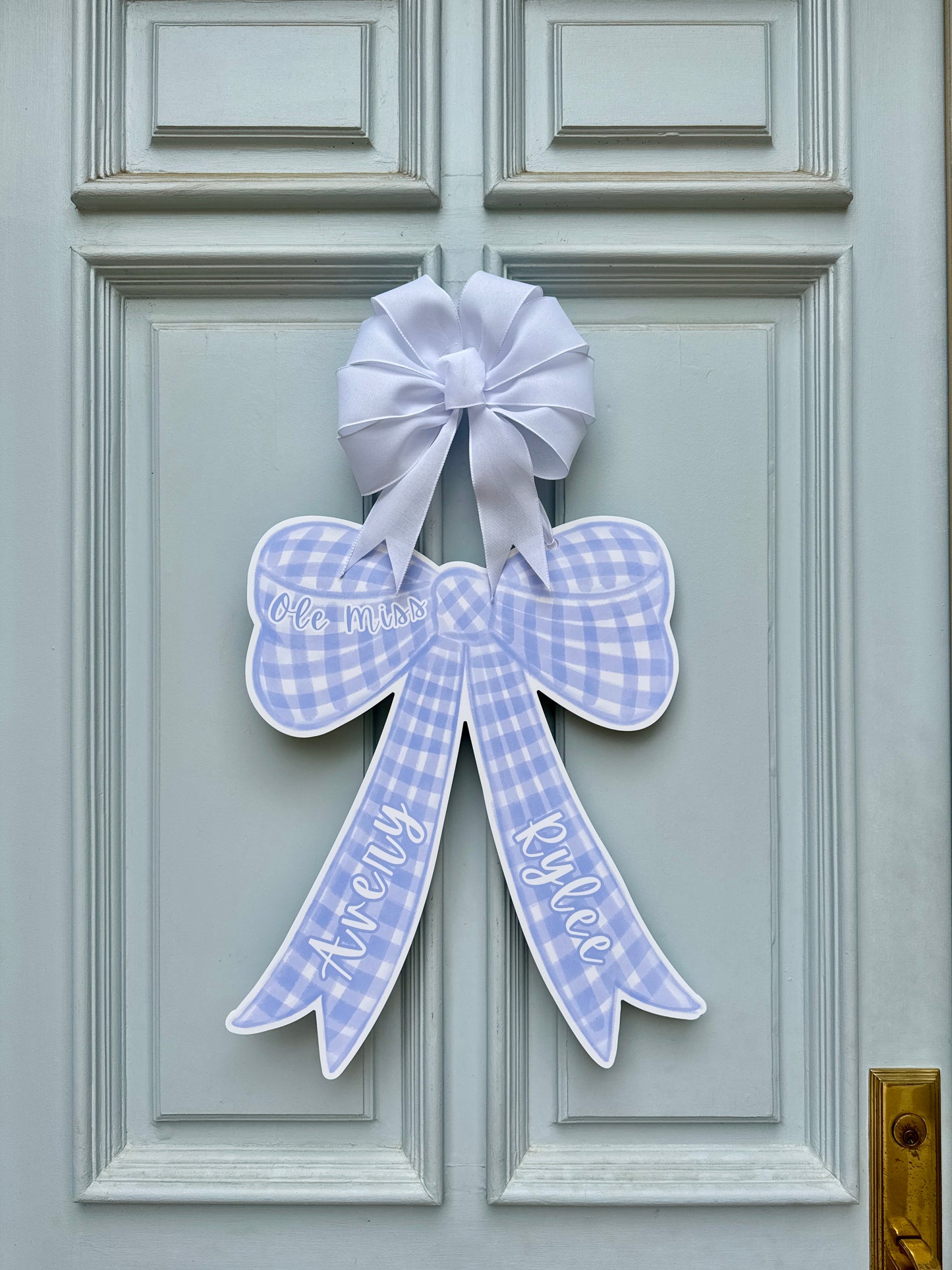 Custom Bows & Books Dorm Room Hanger