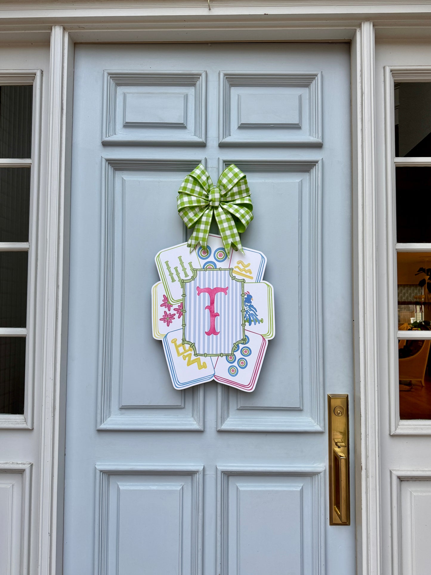 Personalized Mahjong Door Hanger