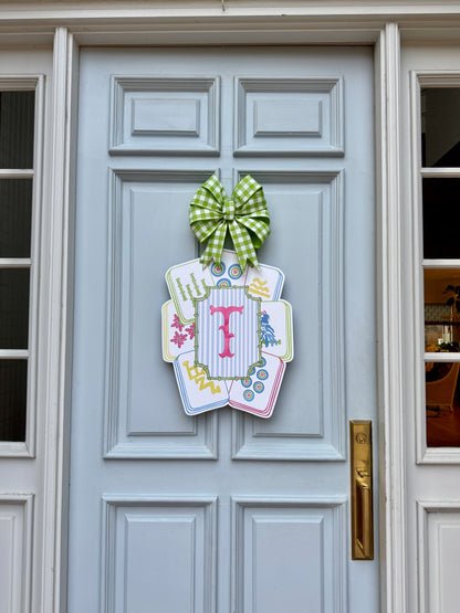 Personalized Mahjong Door Hanger