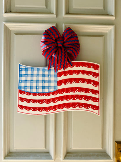 Stars & Scallops Flag Door Hanger