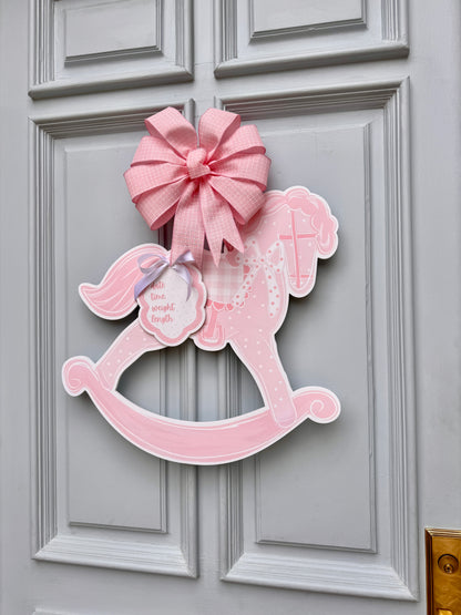 New Baby Girl Rocking Horse