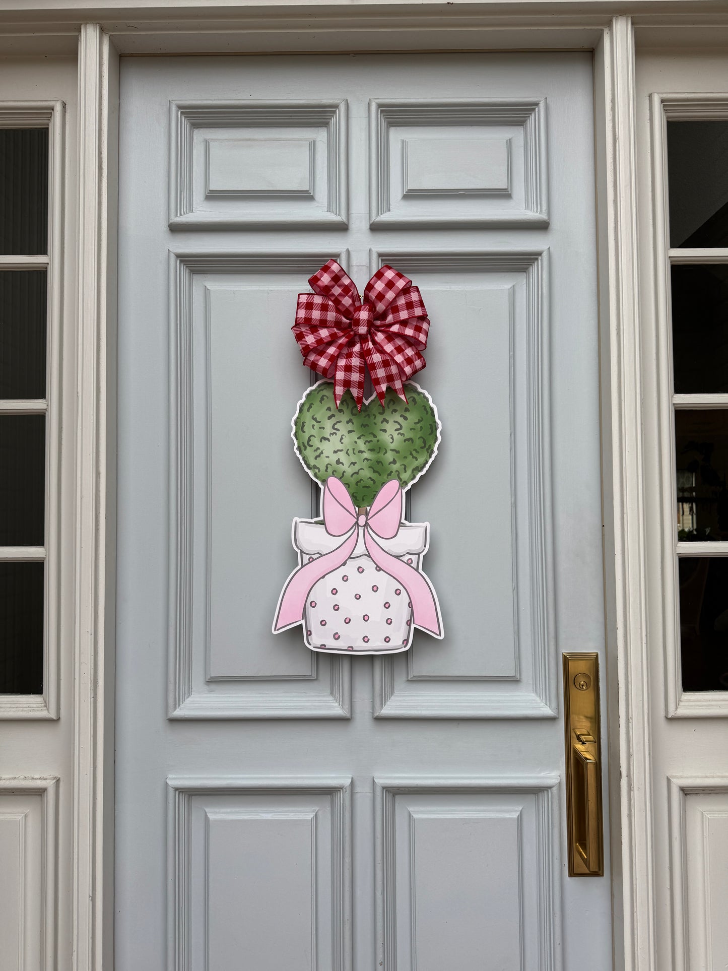 All the Love Topiary Door Hanger