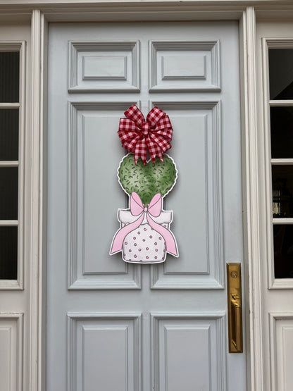 All the Love Topiary Door Hanger