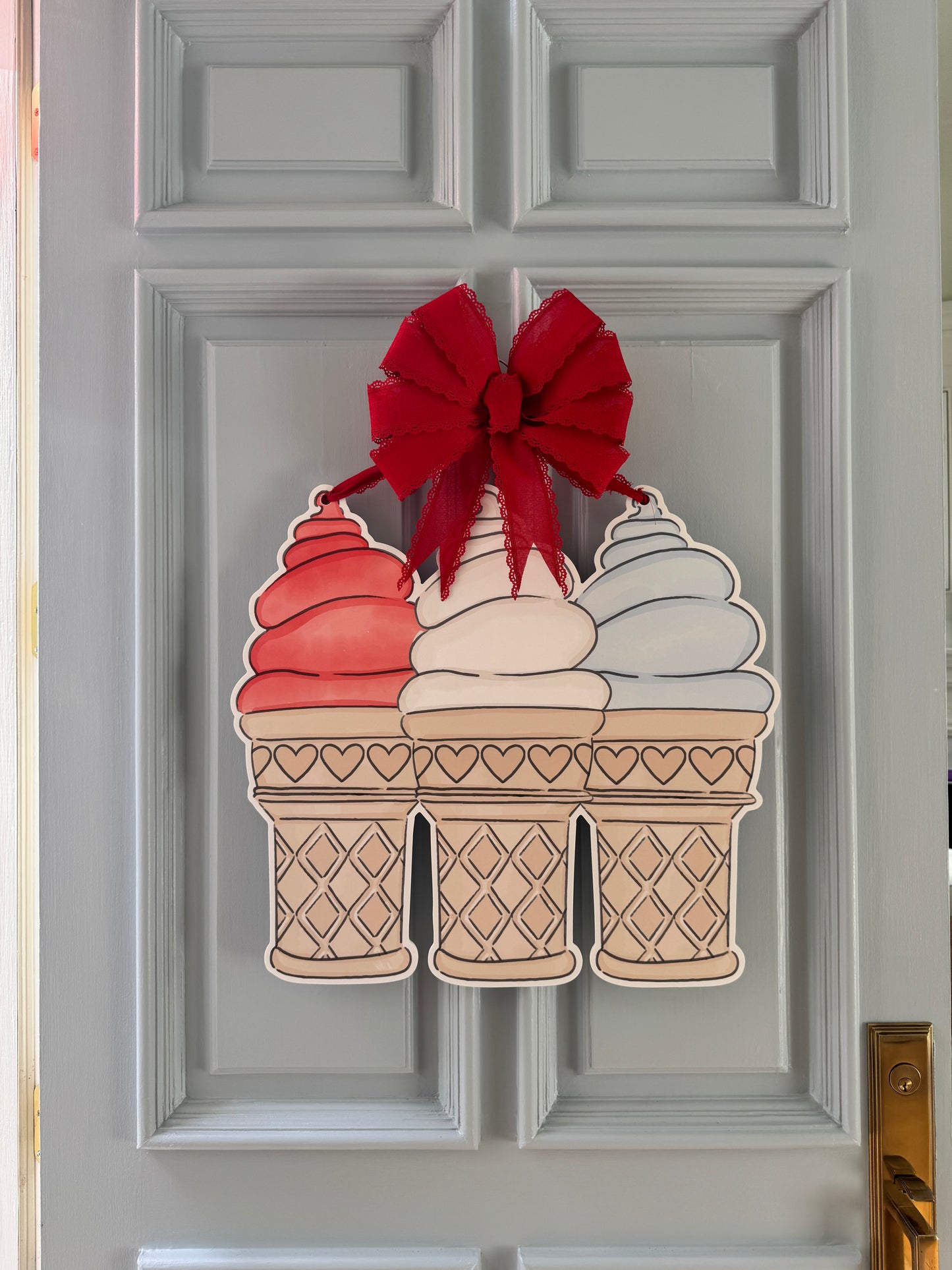 Star-Spangled Scoops Door Hanger