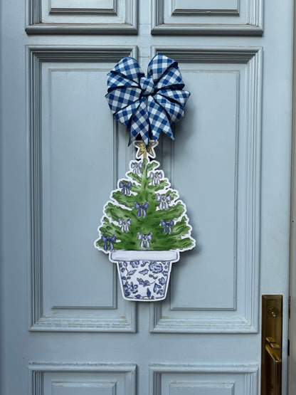 Blue Chinoiserie Christmas Tree