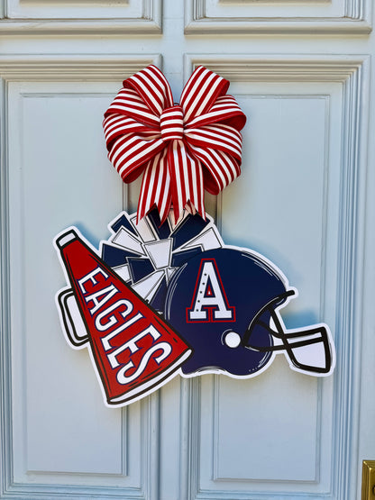 Allen Eagles Cheer Door Hanger