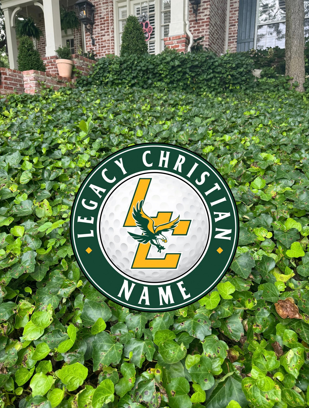 Legacy Christian Golf Yard Sign