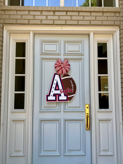 Allen Eagles Football Door Hanger