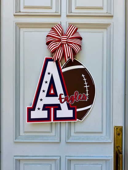 Allen Eagles Football Door Hanger