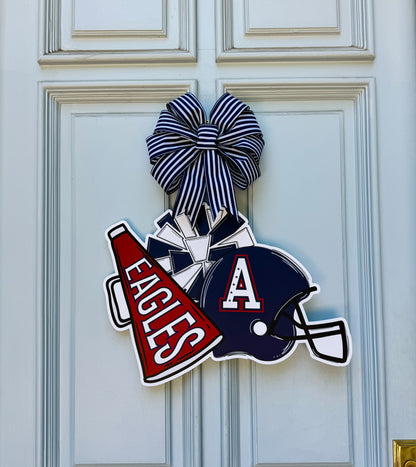 Allen Eagles Cheer Door Hanger