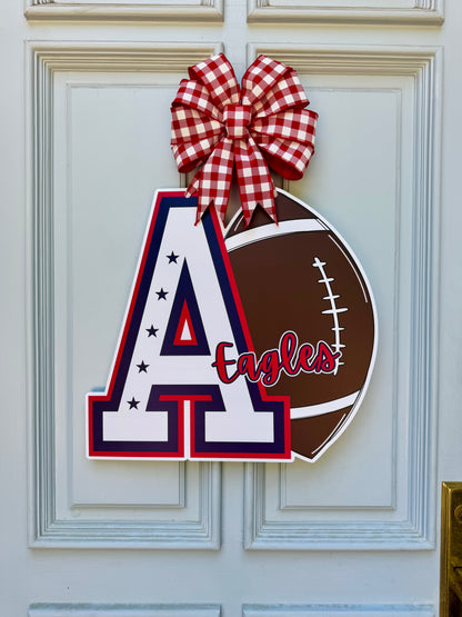 Allen Eagles Football Door Hanger