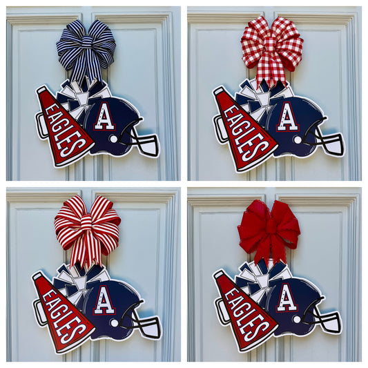 Allen Eagles Cheer Door Hanger