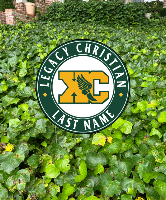 Legacy Christian Cross Country Yard Sign