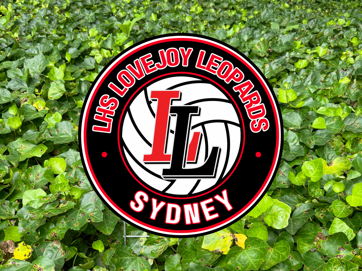 Lovejoy Leopards Volleyball Yard Sign