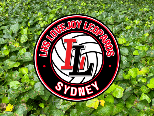 Lovejoy Leopards Volleyball Yard Sign