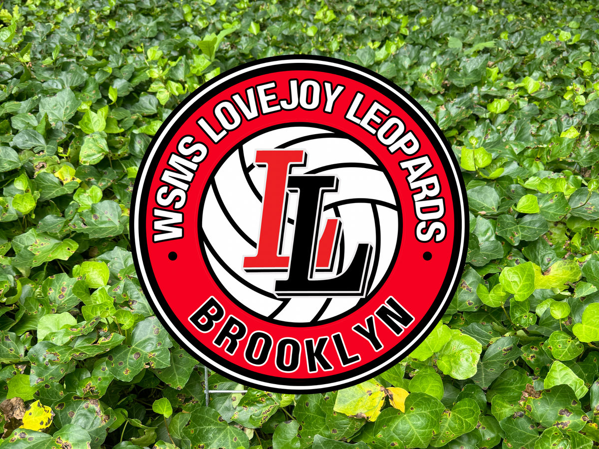 Lovejoy Leopards Volleyball Yard Sign