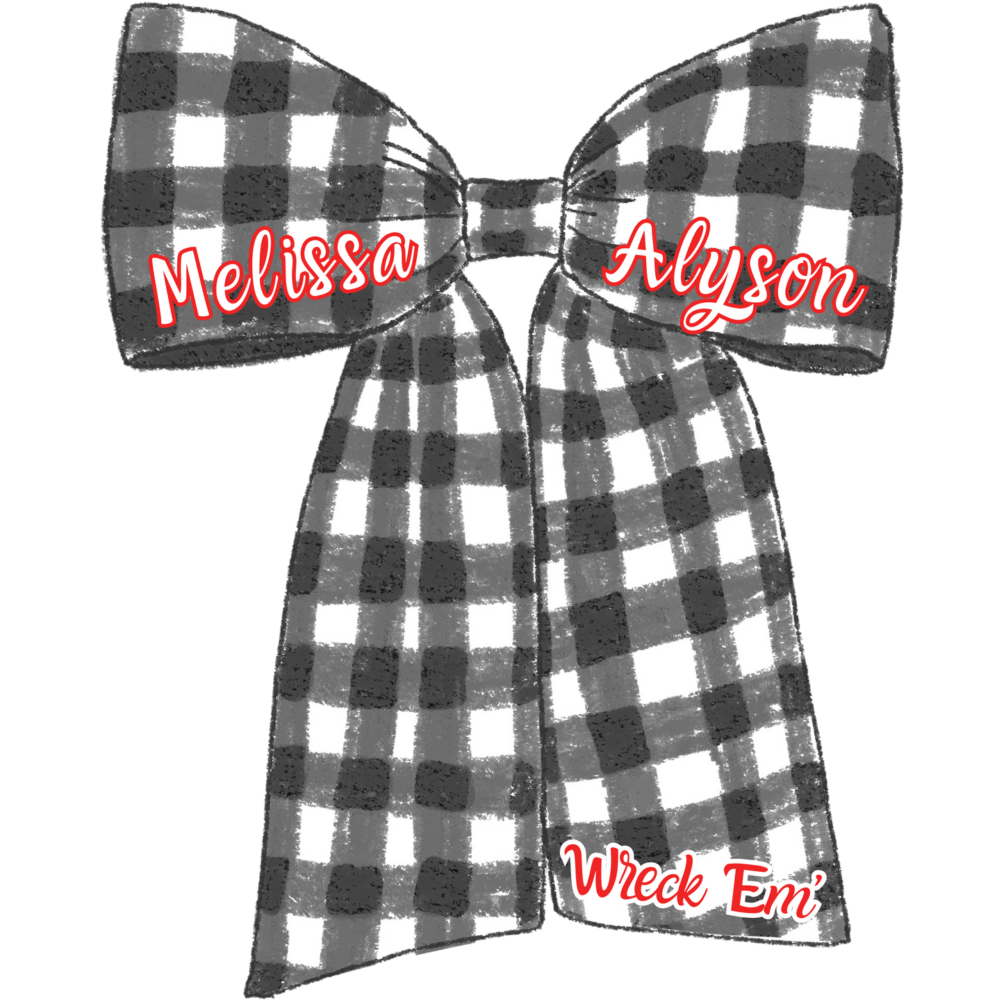 Custom Bows & Books Dorm Room Hanger