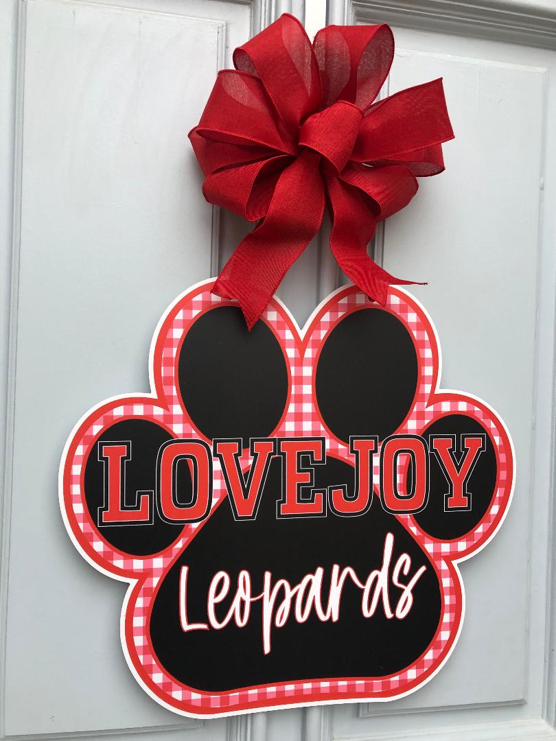 Lovejoy Leopard Door Hanger